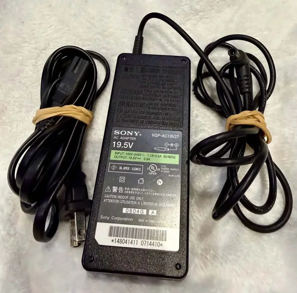 Sony VGP-AC19V27 19.5V AC Power Adapter Charger